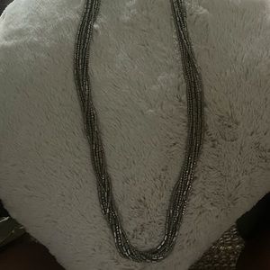 Multi Strand Silver Necklace